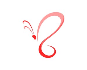 Obraz premium Abstract and beautiful flying butterfly