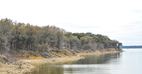 The view of Lake Whitney State Park in Texas