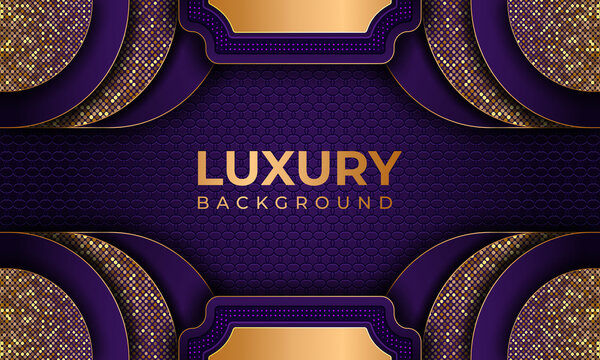Abstract creative modern shape metallic Luxury background Design Template