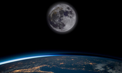 see the Moon beyond space