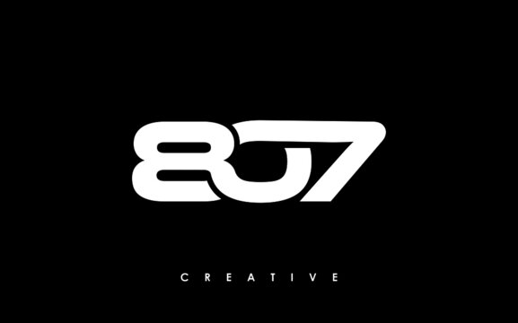 807 Letter Initial Logo Design Template Vector Illustration