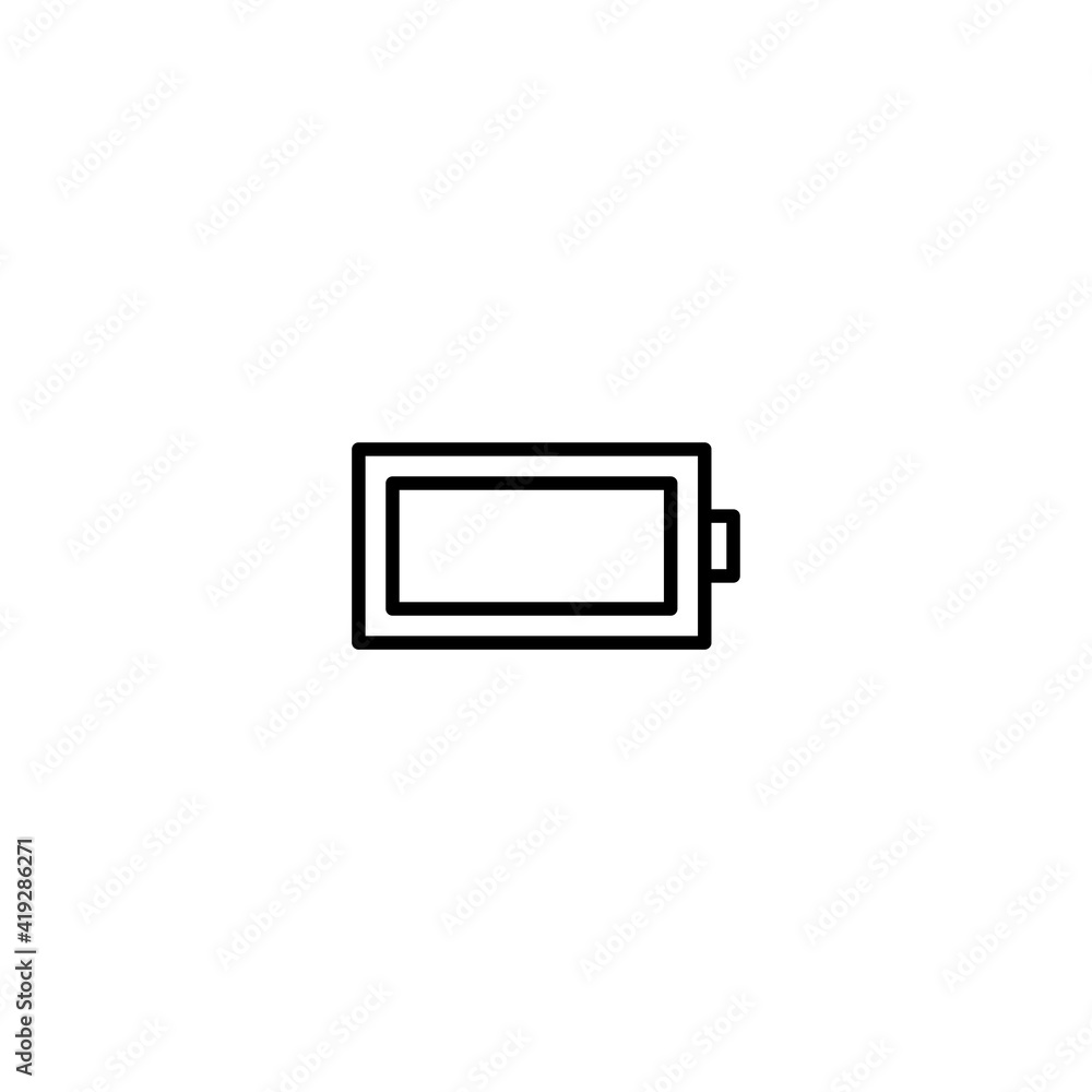 Poster battery icon vector for web, computer and mobile app