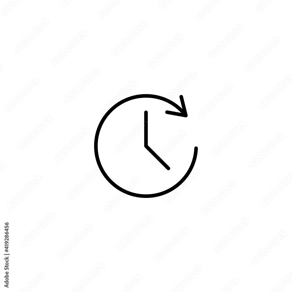 Poster reload icon vector for web, computer and mobile app