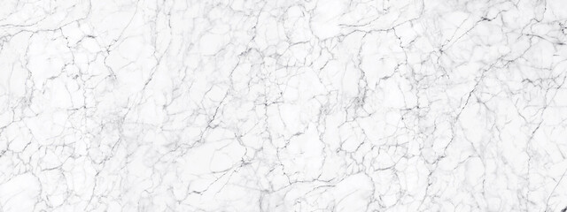 Panorama white marble stone texture for background or luxurious tiles floor and wallpaper decorative design.