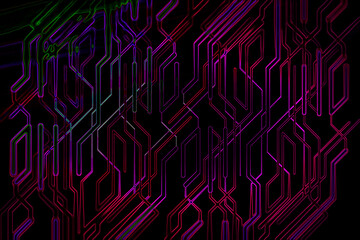 Modern abstract technological background in vibrant colors.