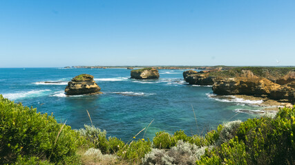 view of the coast of the island of island