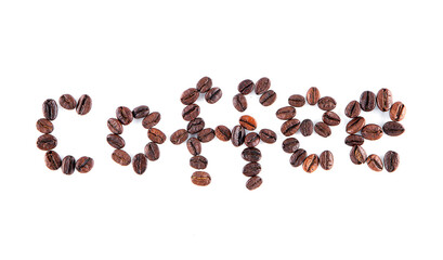 English words made up of coffee beans