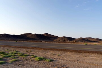 landscape in the desert
