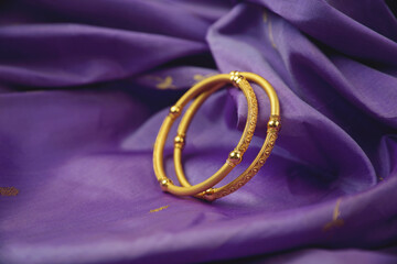 Indian traditional wedding gold Bangles	
