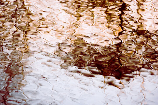 Warm toned water ripples 