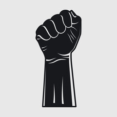 The Solidarity Fist Hand Sign Cut File | Hand Sign Monogram