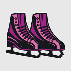 Ice Skates Clipart | Ice Skates | Winter | Winter Sports | Ice Skating | Figure Skates | Ice Skating Shoes | Winter Blade Dancing
