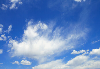 Fototapeta na wymiar Blue sky, white cloud sky
