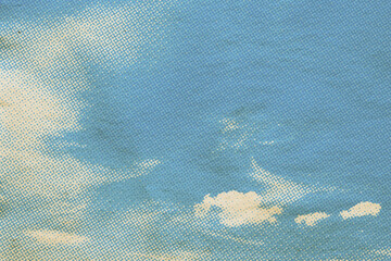 retro sky pattern on old paper - obrazy, fototapety, plakaty