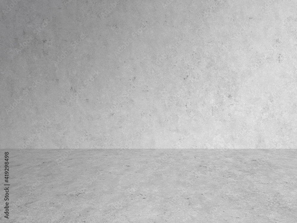 Wall mural empty gray interior with concrete wall