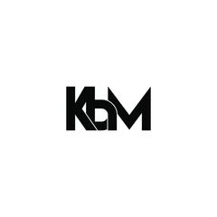 kbm letter original monogram logo design