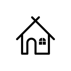 Home Icon Logo Vector design illustration. Simple House logo icon vector in flat design illustration template. Trendy Home vector icon flat design for website, symbol, logo, icon, sign, app, UI.