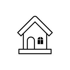 Home Icon Logo Vector design illustration. Simple House logo icon vector in flat design illustration template. Trendy Home vector icon flat design for website, symbol, logo, icon, sign, app, UI.
