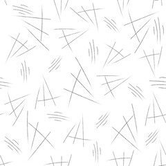 Seamless abstract black pattern on a white background. Monochrome pattern. For textiles, wallpapers and backgrounds.