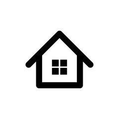 Obraz premium Home Icon Logo Vector design illustration. Simple House logo icon vector in flat design illustration template. Trendy Home vector icon flat design for website, symbol, logo, icon, sign, app, UI.