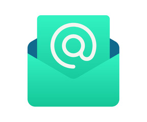 email envelope letter single isolated icon with gradient style