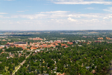 Boulder, Colorado Aerial View
