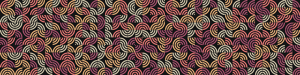 Abstract Geometric Pattern generative computational art illustration