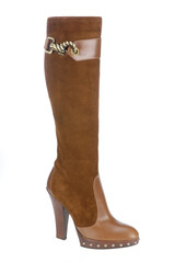Fashionable women boots for all seasons. Studio shoot