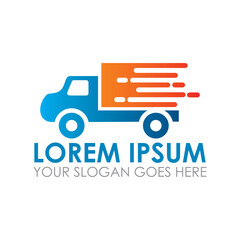 fast delivery vector , express shopping logo
