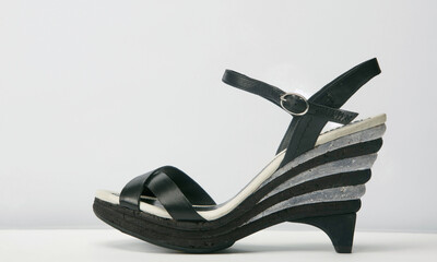 Fashion summer shoes for women studio shoot