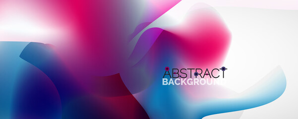 Fluid color gradient abstract background, trendy colorful wallpaper. Vector illustration for placards, brochures, posters, banners and covers