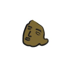 abstract face drawing for wall art and t-shirt