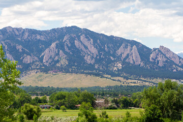 Fototapeta na wymiar Boulder Flatirons_Boulder Colorado