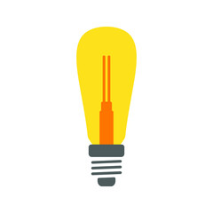 lamp icon. light bulb sign. vector illustration