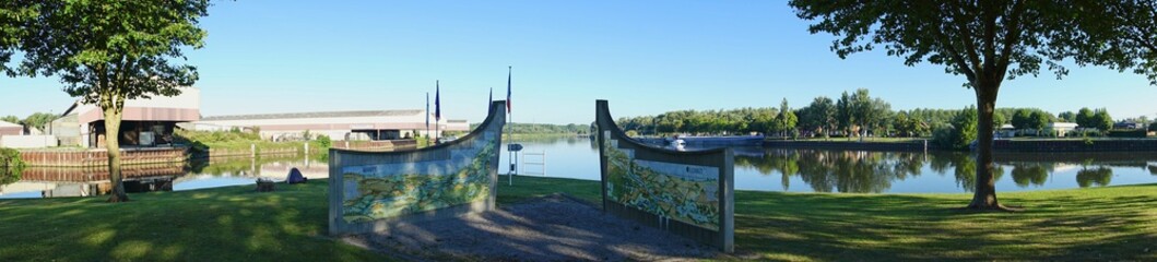Mortagne-du-Nord France - 7 August 2020 -Mortagne-du-Nord France - 7 August 2020 -Confluence of...