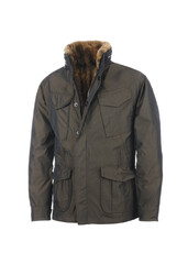 Fashionable winter and autumn men clothes. Studio shoot