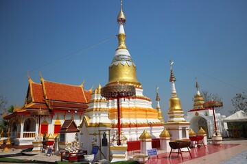Wat Phra That San Dhon Beautiful thai temple North of Thailand, Lampang Province