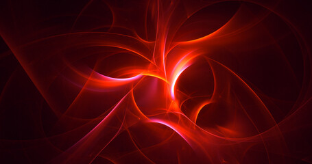 3D rendering abstract multicolor fractal light background