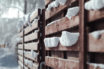 landscape snowy streets