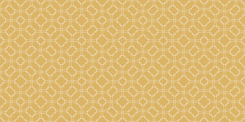 Seamless pattern, background with decorative ornament in golden color. Wallpaper texture for your design