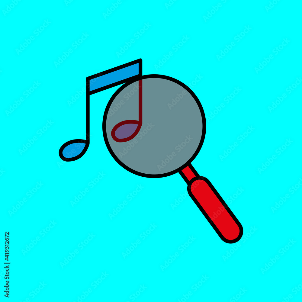 Aufkleber search lineal color with tone. tone search icon. simple illustration. mobile concept app icon and we