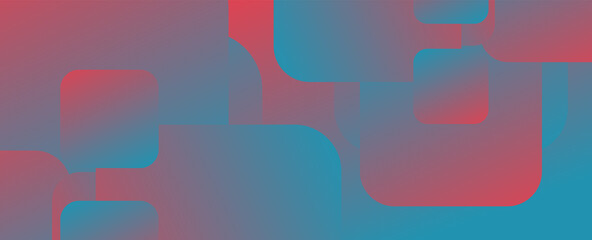 Fototapeta premium Square shapes composition geometric abstract background. 3D shadow effects and fluid gradients. Modern overlapping forms