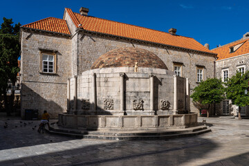 Big Onofrio Fountain built by Onofrio della Cava in 1438 in Dubrovnik, Croatia