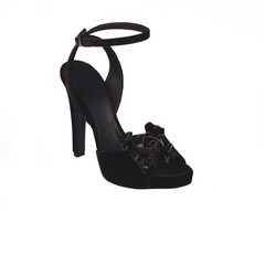 Fashion summer shoes for women studio shoot