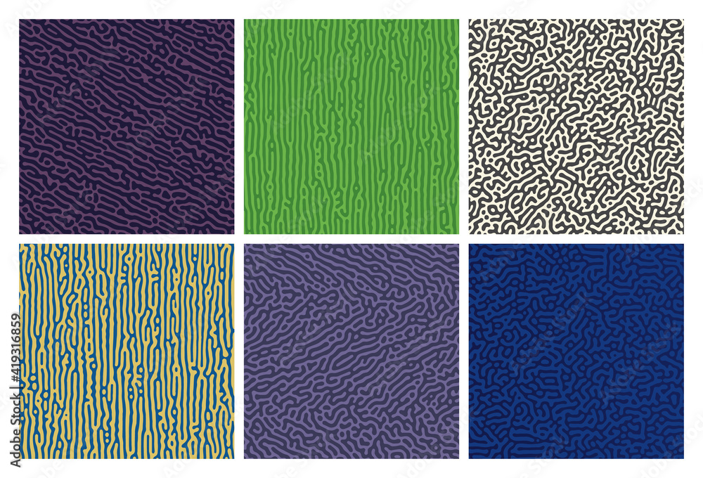 Poster turing reaction colorful background