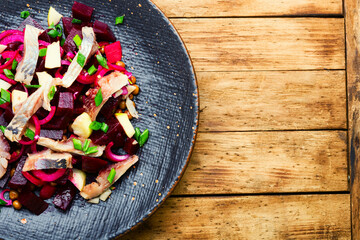 Classic herring salad