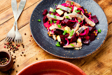 Classic herring salad