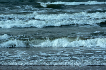 Wavy Baltic sea.