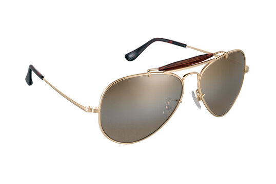 Trendy sunglasses isolated on white background, studio shoot.