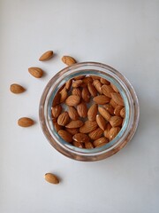 almonds in a bowl